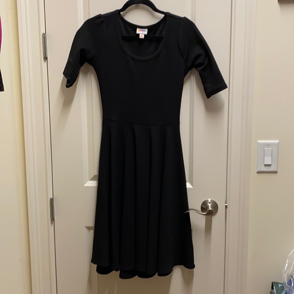 Lularoe Solid Black Nicole XS
